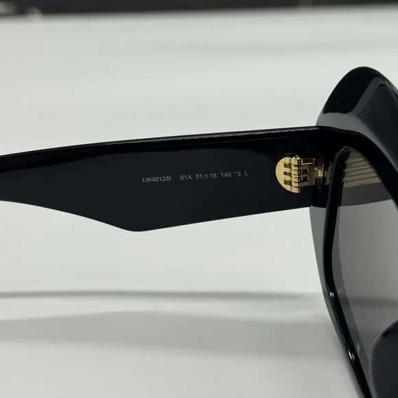 NEW LOEWE LW40128I 01A BLACK/GRAY WOMEN SUNGLASSES LOEWE display picture 1
